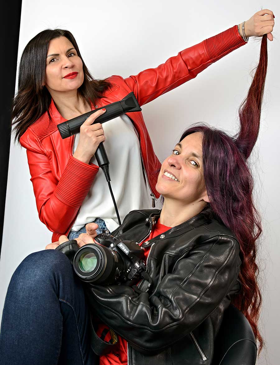 fotografa professionista Barbara Parolini e Lisa Capretti parrucchiera